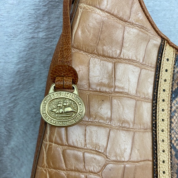 Brahmin - Snakeskin Embossed Shoulder Bag - Picture 3 of 16